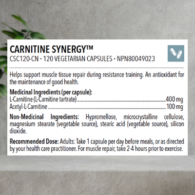 Designs for Health Carnitine Synergy™ , 120 Capsules - Image 2