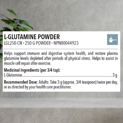 Designs for Health L-Glutamine Powder , 250 g Powder - Image 2
