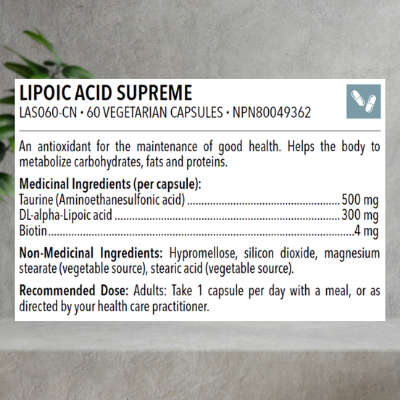 Designs for Health Lipoic Acid Supreme , 60 Capsules - Image 2