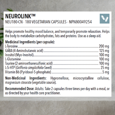 Designs for Health Neurolink™ , 180 Capsules - Image 2