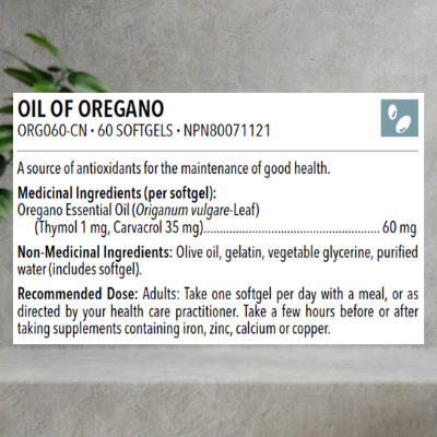 Designs for Health Oil of Oregano , 60 Softgels - Image 2